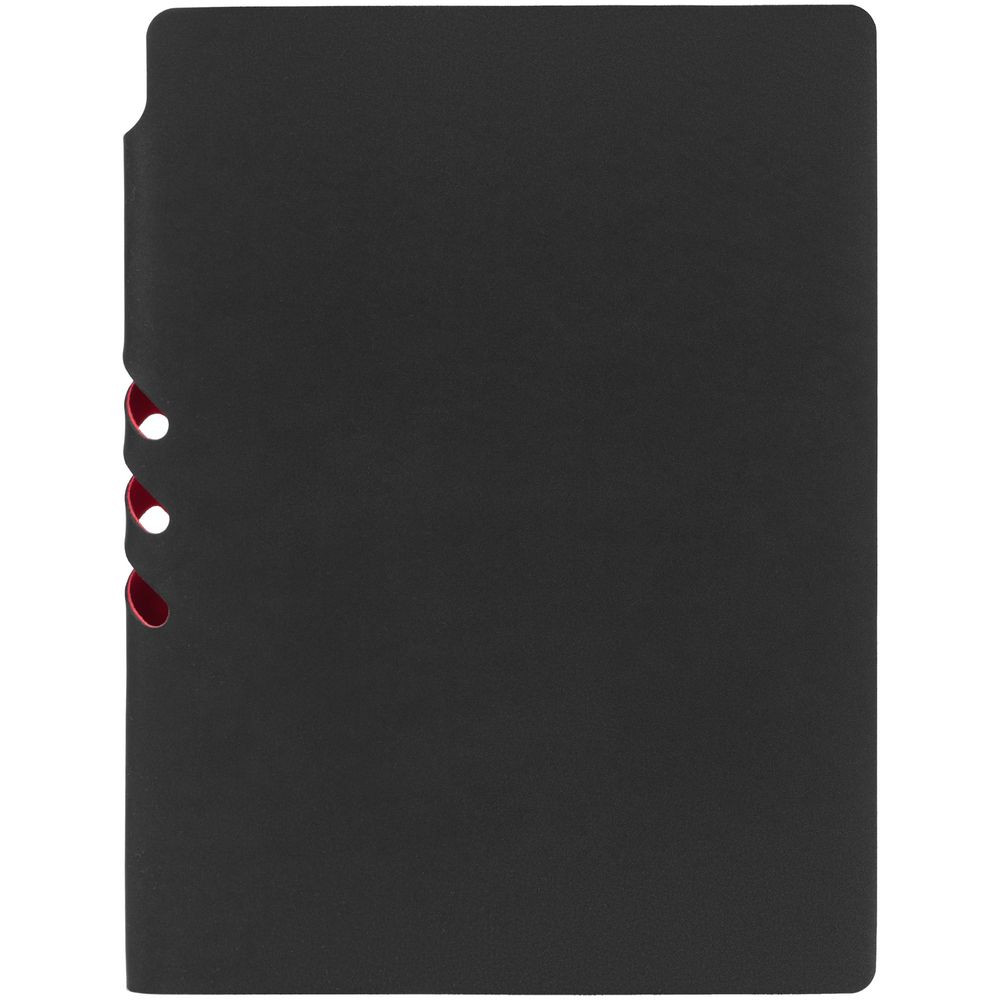 Ежедневник Flexpen Black, недатированный, черный с красным