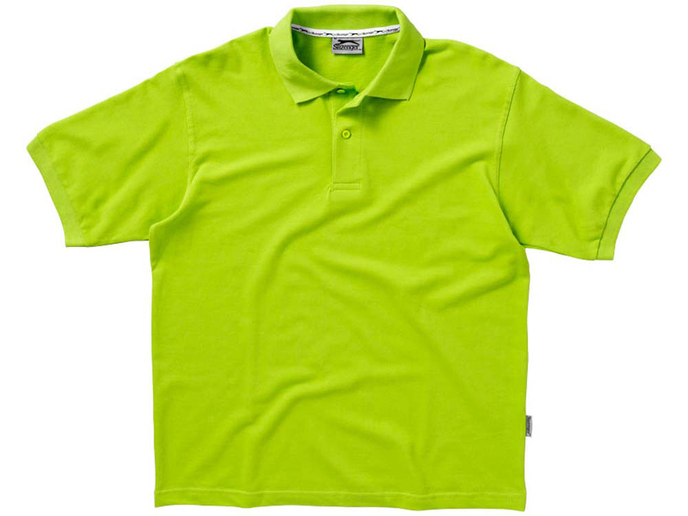 Рубашка поло "Forehand" мужская, зеленое яблоко