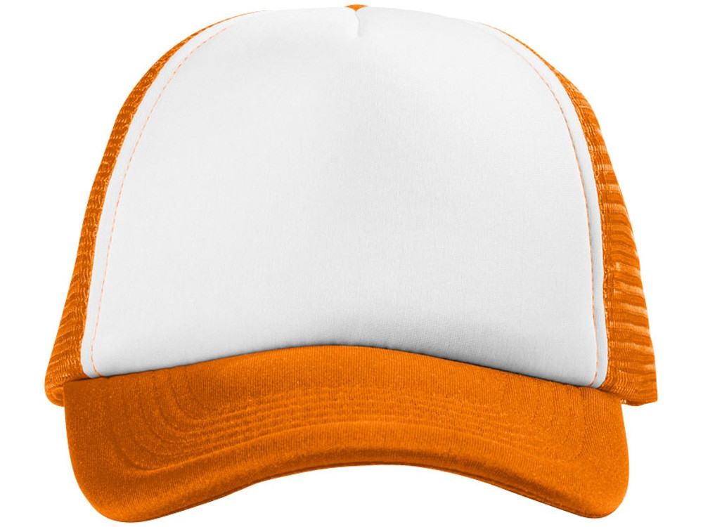 Бейсболка "Trucker", оранжевый/белый