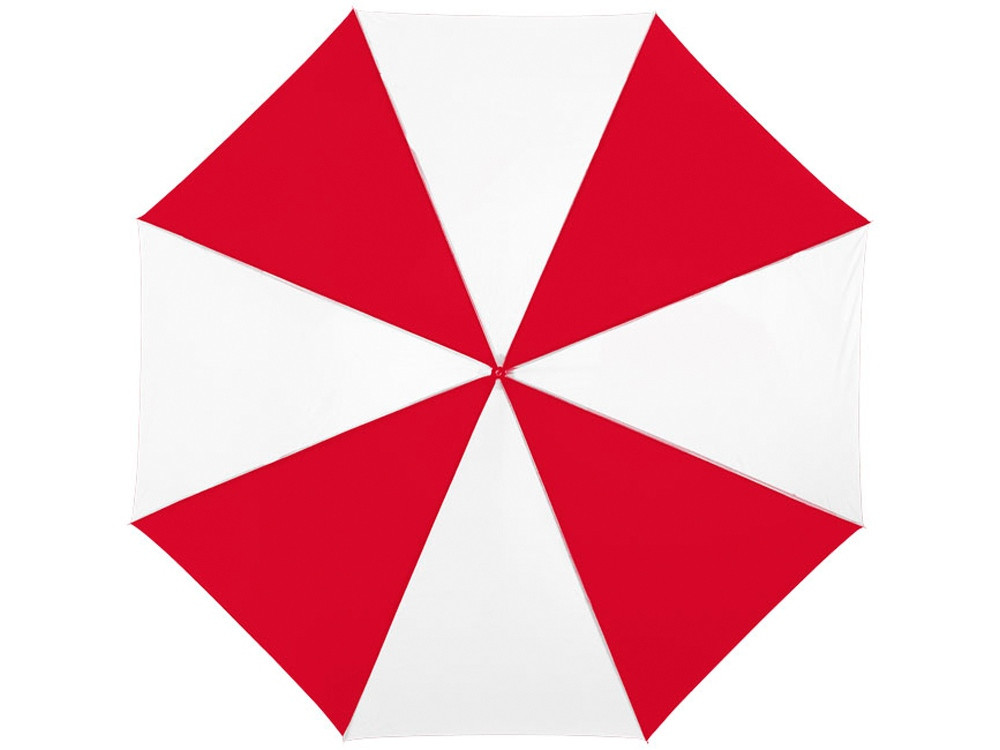 Зонт-трость "Lisa" полуавтомат 23", красный/белый (Р)