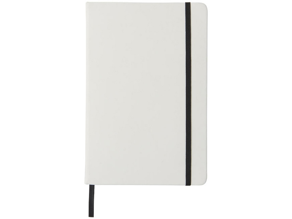 Блокнот Spectrum A5 с белой бумагой и цветной закладкой, белый/черный