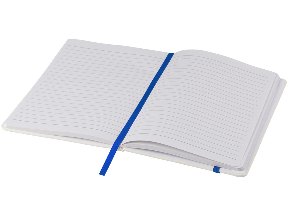 Блокнот Spectrum A5 с белой бумагой и цветной закладкой, белый/ярко-синий