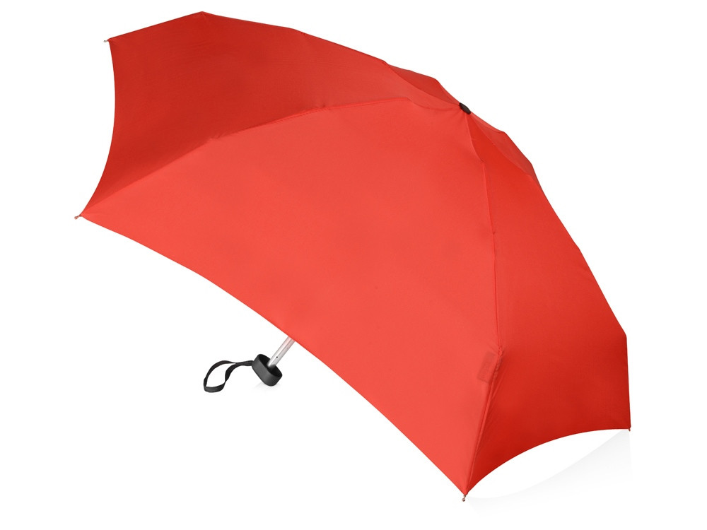 Зонт складной "Frisco", механический, 5 сложений, в футляре, красный