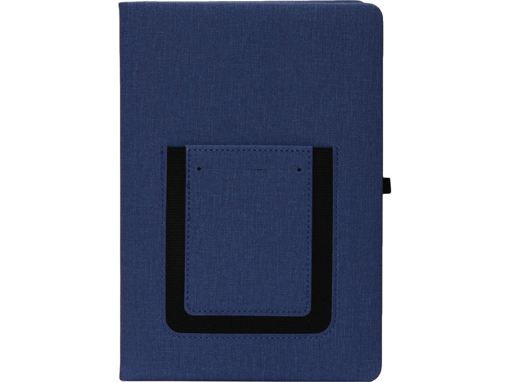Блокнот "Pocket" 140*205 мм с карманом для телефона, синий
