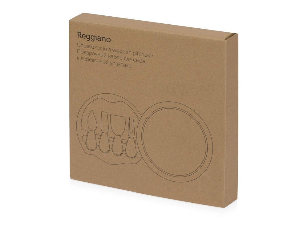 Подарочный набор для сыра в деревянной упаковке "Reggiano"