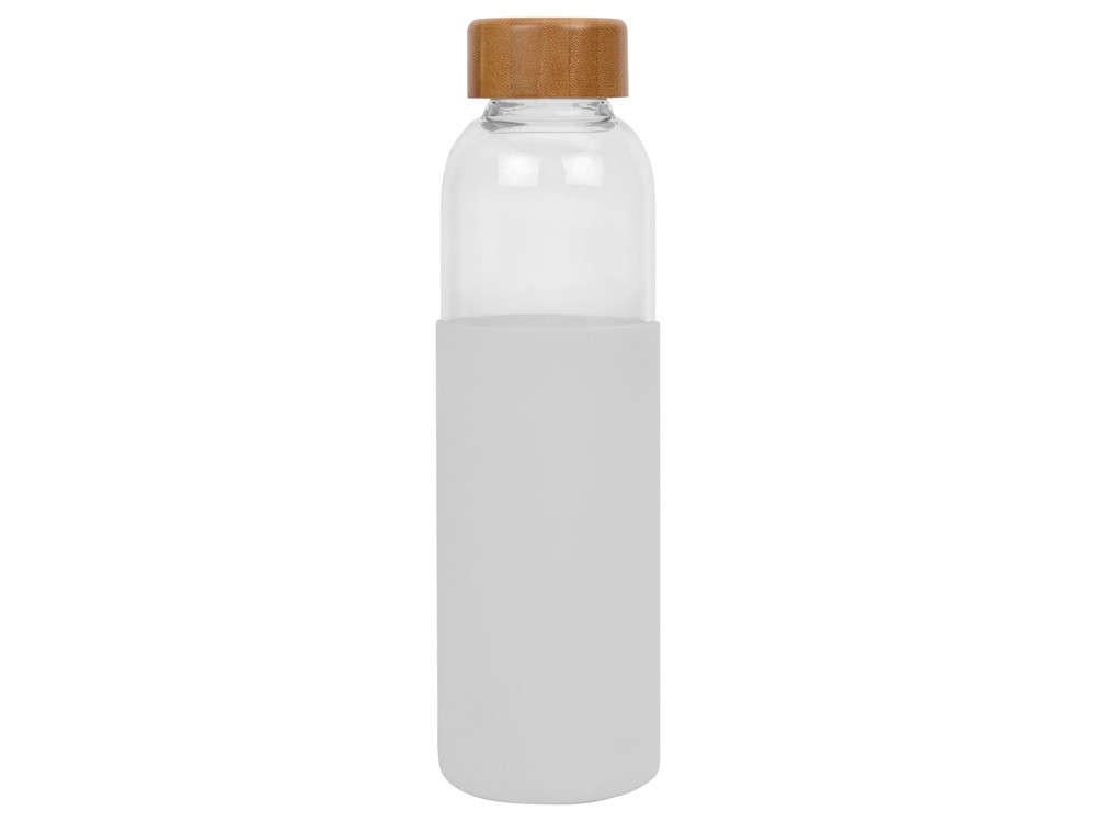 Бутылка для воды стеклянная "Refine", в чехле, 550 мл, белый