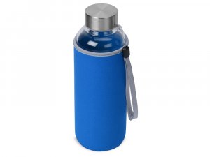 Бутылка для воды "Pure" c чехлом, 420 мл,синий