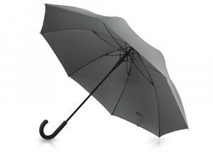 Зонт-трость «Lunker» с большим куполом (d120 см), серый