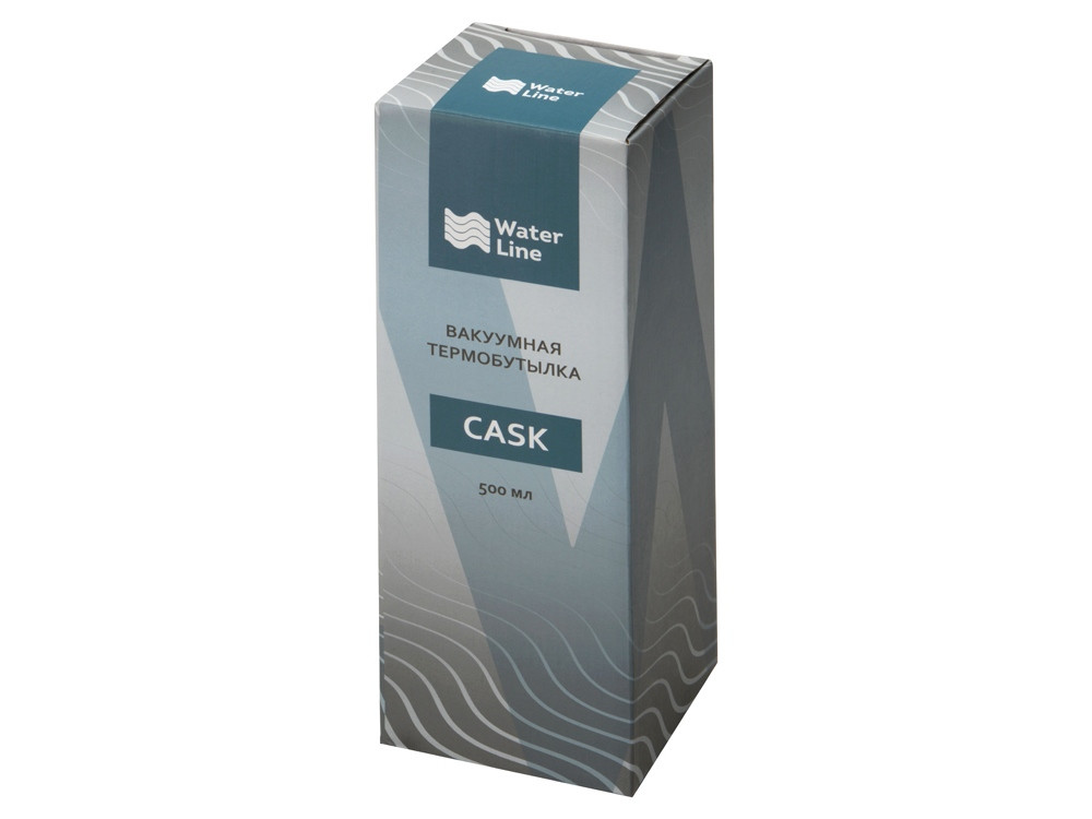 Вакуумная термобутылка "Cask" Waterline, soft touch, 500 мл, черный