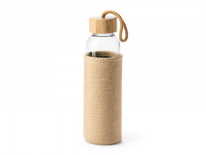 Стеклянная бутылка SIBU 500 мл, прозрачный/бежевый