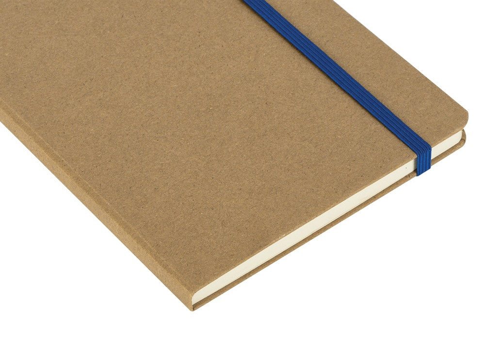 Блокнот "Sevilia", твердая обложка из крафта A5, 80 листов, крафтовый/синий