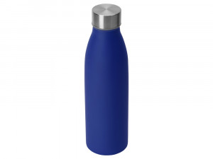 Стальная бутылка "Rely", 650 мл, синий матовый (P)