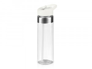 Бутылка для воды "Pallant ", тритан, 700мл, прозрачный/белый