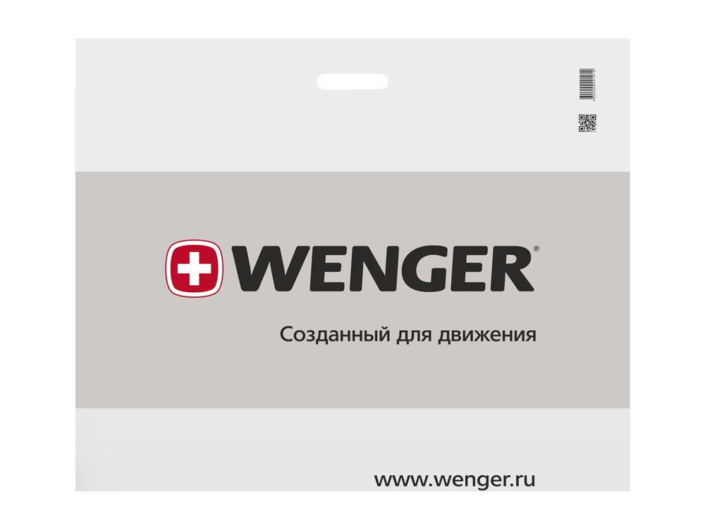 Рюкзак 20л. Wenger, черный/голубой