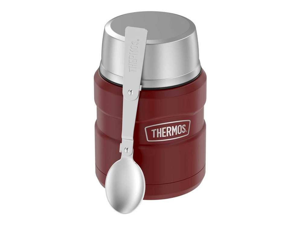 Термос из нерж. стали с ложкой тм THERMOS SK3000 MRR 0,47L